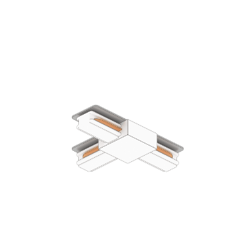 Immagine di Giunto a T Elettrificato Per Binari Monofase Bianco Top Light