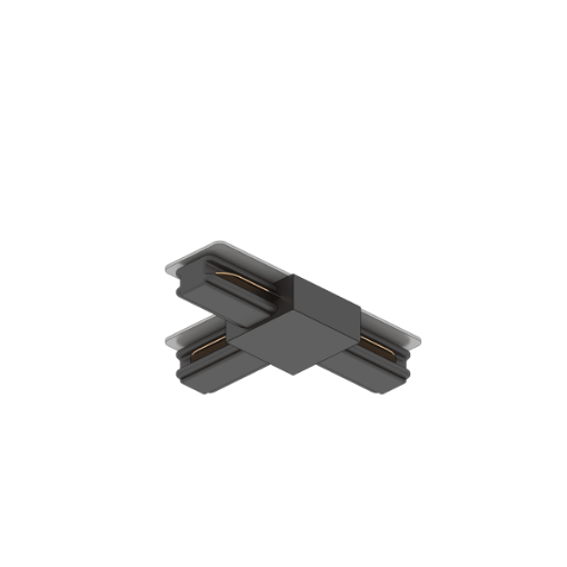 Immagine di Giunto a T Elettrificato Per Binari Monofase Nero Top Light