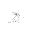 Immagine di Proiettore GU10 Orientabile Per Binario Monofase Top Light Yari