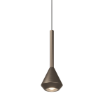 Immagine di Sospensione Cono Bronzo Con Adattatore Per Binari Monofase Top Light