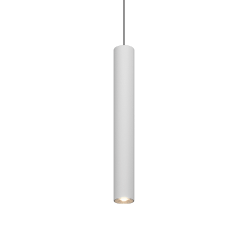 Immagine di Sospensione GU10 Cilindro Bianco Con Adattatore Monofase Per Binari Top Light