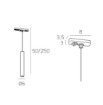 Immagine di Sospensione GU10 Cilindro Bianco Con Adattatore Monofase Per Binari Top Light