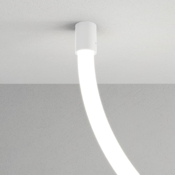 Immagine di Base Fissaggio Parete Soffitto Per Strip Led Tubolare Xloop 18mm Arelux Redo
