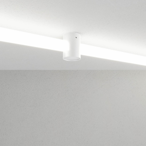 Immagine di Fissaggio Passante Da Parete Soffitto Per Strip Led Tubolare Xloop 18mm Arelux Redo