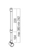Immagine di Sistema Telescopico Montaggio A Soffitto Per Strip Led Tubolare Xloop 18mm Arelux Redo