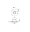 Immagine di Supporto Con Cornice Per Incasso Controsoffitto Strip Led Xloop 18mm Arelux Redo