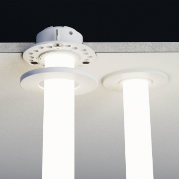 Immagine di Supporto Con Cornice Per Incasso Controsoffitto Strip Led Xloop 18mm Arelux Redo