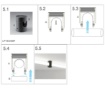 Immagine di Fissaggio Passante Da Parete Soffitto Per Strip Led Tubolare Xloop 18mm Arelux Redo