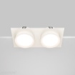 Immagine di Faretto Incasso Doppio Bianco Led Gx53 Hoop Maytoni