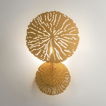 Immagine di Lampada Da Parete Decorativa Metallo Traforato Oro Lovetann Maytoni