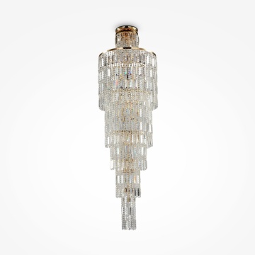 Immagine di Lampadario Classico Da Sala Con Cascata di Cristalli Niagara Maytoni