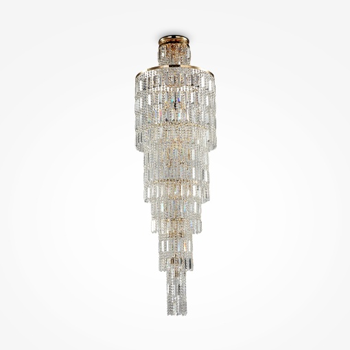 Immagine di Lampadario Classico Da Sala Con Cascata di Cristalli Niagara Maytoni