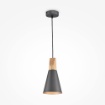 Immagine di Sospensione Cono Antracite Penisola Cucina Ø14 cm Bicones Maytoni