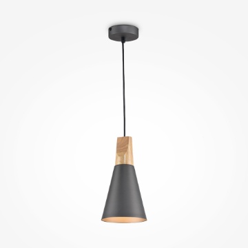 Immagine di Sospensione Cono Antracite Penisola Cucina Ø14 cm Bicones Maytoni