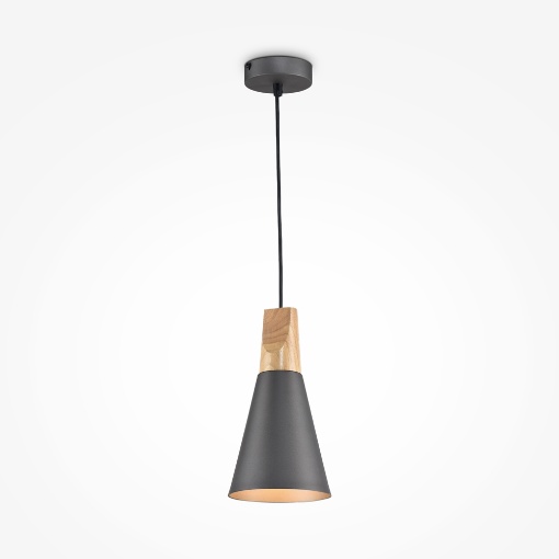 Immagine di Sospensione Cono Antracite Penisola Cucina Ø14 cm Bicones Maytoni