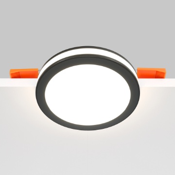 Immagine di Incasso Led Doppia Illuminazione 12w 3000k Phanton Nero 95mm Maytoni