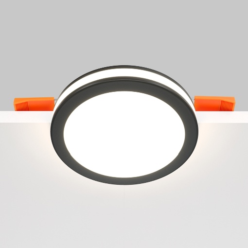Immagine di Incasso Led Doppia Illuminazione 12w 3000k Phanton Nero 95mm Maytoni