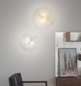 Immagine di Lampada Da Parete Soffitto Con Decoro Concentrico Jelly 50cm Top Light