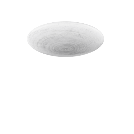 Immagine di Plafoniera Vetro Rotondo 60cm Decoro Oro Argento Jelly Top Light