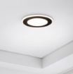 Immagine di Faretto Nero Incasso Aura Led 10w 3000k 14cm Doppia Illuminazione Trio