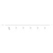 Immagine di Kit Binario Monofase 2mt Con 6 Faretti Orientabili GU10 Top Light Yari
