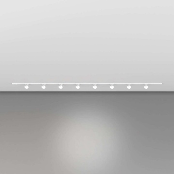 Immagine di Kit Binario Monofase 3mt Con 8 Faretti Orientabili Gx53 Nemo Top Light