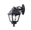 Immagine di Lanterna Da Parete Classica Per Esterni Resina Nero IP55 Alba Top Light