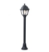 Immagine di Lampioncino Classico Nero In Resina Per Esterno IP55 108cm Alba Top Light
