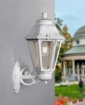 Immagine di Lanterna Da Parete Per Esterno Resina Bianca IP55 Asti Top Light
