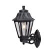Immagine di Applique Classica Nera In Resina Da Esterno IP55 Asti Top Light