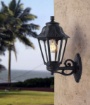Immagine di Applique Classica Nera In Resina Da Esterno IP55 Asti Top Light