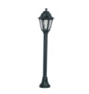 Immagine di Paletto Da Esterno Classico Nero In Resina 110cm IP55 Asti Top Light