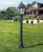 Immagine di Paletto Da Esterno Classico Nero In Resina 110cm IP55 Asti Top Light