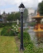 Immagine di Lampione Da Esterno Classico Nero 140cm Resina IP55 Asti Top Light