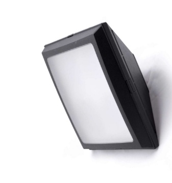 Immagine di Plafoniera Applique Da Esterno In Resina Nera IP66 Top Light Siena