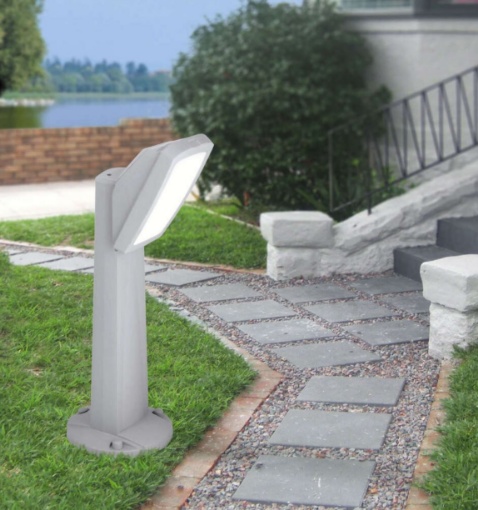 Immagine di Paletto Esterno Grigio 64cm Resina IP66 Trento Top Light