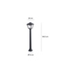 Immagine di Lampioncino Moderno Da Giardino Nero 95 cm IP55 Lerici Top Light