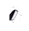 Immagine di Applique Faro Inclinato Per Esterni Nero IP66 1xE27 Trento Top Light