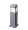 Immagine di Lampioncino Grigio Basso Quadrato Per Giardini Led Gx53 Lodi Top Light