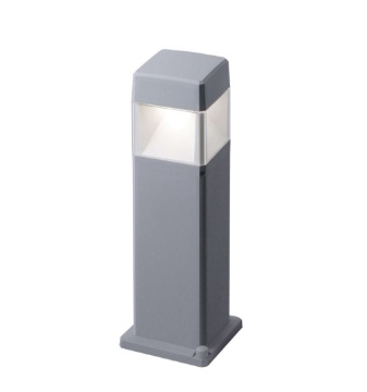 Immagine di Lampioncino Grigio Basso Quadrato Per Giardini Led Gx53 Lodi Top Light