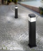 Immagine di Palo Da Giardino Quadrato 80 cm Nero IP66 Led Gx53 Lodi Top Light