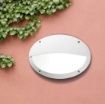 Immagine di Applique Esterna Ovale Bianca Monza Top Light IP66