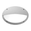 Immagine di Applique Ovale Palpebra Grigio Per Esterni IP66 Monza Top Light