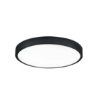 Immagine di Plafoniera Bagno Nera Tonda Led 24w 4000k IP44 Domo Intec Light