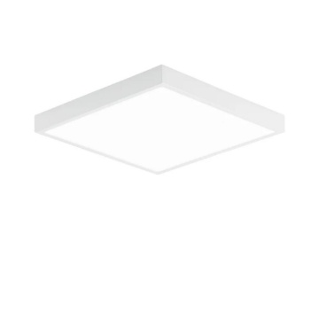 Immagine di Plafoniera Quadrata Bianca Da Bagno IP44 Led 24w 4000k Domo Intec Light