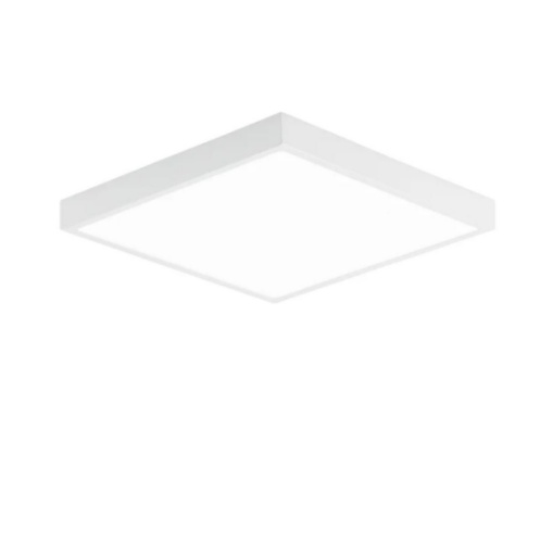 Immagine di Plafoniera Quadrata Bianca Da Bagno IP44 Led 24w 4000k Domo Intec Light