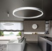Immagine di Lampadario Decentrato Rotondo Da Tavolo Led 100w 3000k Criseide S/1G Gea