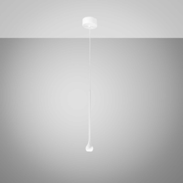 Immagine di Lampada A Goccia Pendente Bianco Per Isola Led 5w 3000k Ottica 24 Ursula Gea