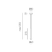 Immagine di Sospensione Led Goccia Oro Per Comodini 5w 3000k Ottica 24 Ursula Gea