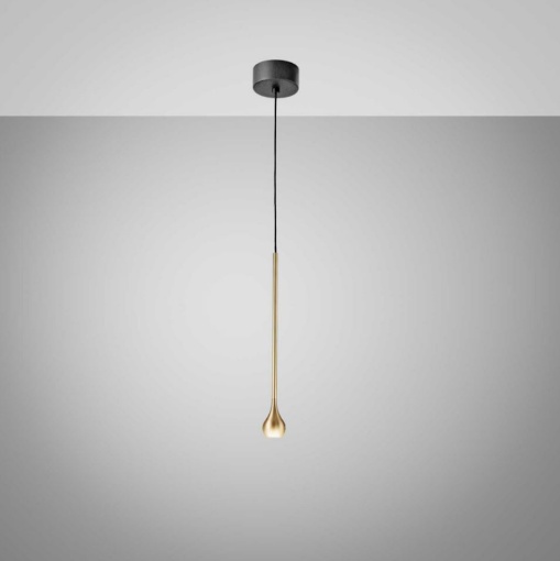 Immagine di Sospensione Led Goccia Oro Per Comodini 5w 3000k Ottica 24 Ursula Gea
